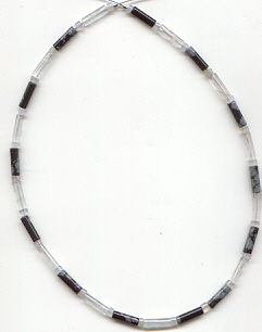 Snowflake Obsidian Necklace, click for larger picture