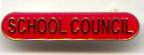 School Council Enamel Bar Badge