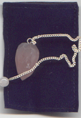 rose quartz grape pendulum