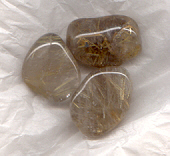 Rutilated Quartz Tumble Stones