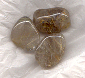 Rutilated Quartz Tumble Stones