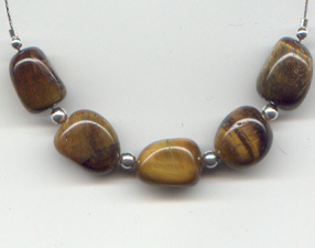 Tiger Eye Necklace, click for larger picture