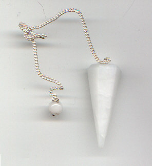 white agate pendulum