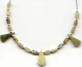 Calcite Necklace, click for larger picture